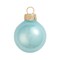 Whitehurst Pearl Finish Glass Christmas Ball Ornament - 7" (180mm) - Baby Blue